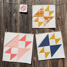 Load image into Gallery viewer, Old Maids Puzzle FPP Quilt Block (1/4" seam)