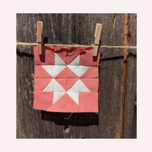 Load image into Gallery viewer, Ribbon Star FPP Quilt Block (1/4" seam)