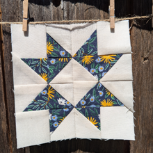 Load image into Gallery viewer, Ribbon Star FPP Quilt Block (1/4" seam)