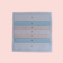 Load image into Gallery viewer, Transgender Pride Flag FPP Quilt Block (1/4" seam)