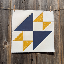 Load image into Gallery viewer, Old Maids Puzzle FPP Quilt Block (1/4" seam)