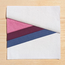 Load image into Gallery viewer, Bi Pride Flag FPP Quilt Block (1/4" seam)