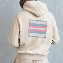 Load image into Gallery viewer, Transgender Pride Flag FPP Quilt Block (1/4" seam)