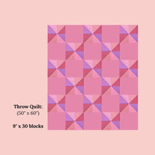 Load image into Gallery viewer, Windmill FPP Quilt Block (1/4" seam)