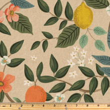 Load image into Gallery viewer, Rifle Paper Co. | Bramble | Citrus Grove Natural | Unbleached Canvas