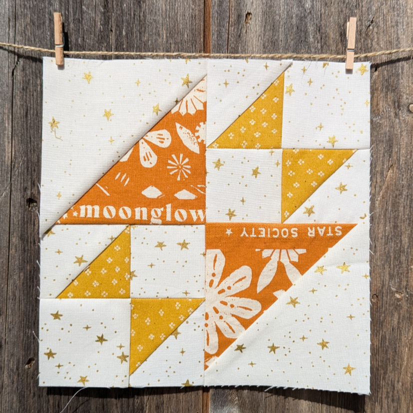 (Quilted Orange) - Puzzled Sparkling Pens, Quilted Orange